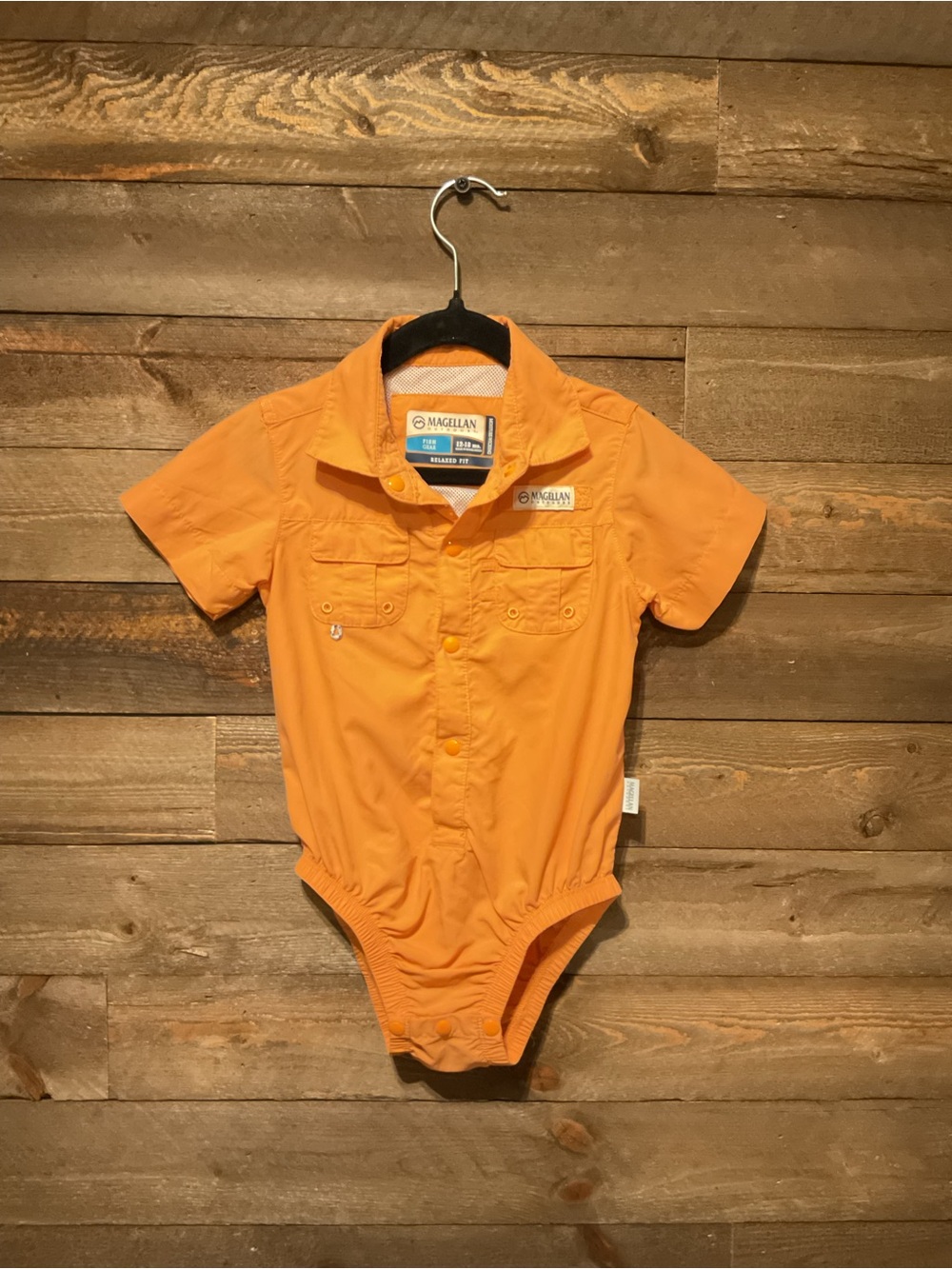 Baby Boys Magellan Outdoors Fish Gear Relaxed Fit One Piece Size 12-18 Months